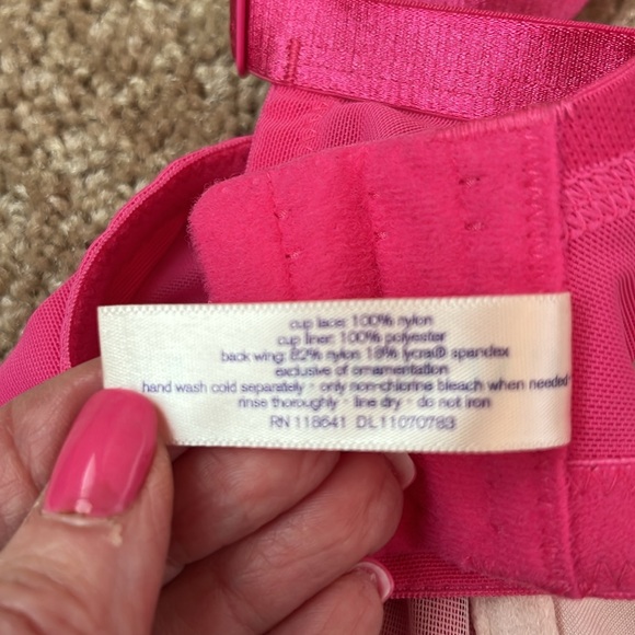 NWT Cacique Pink Lace Bra - Picture 13 of 14